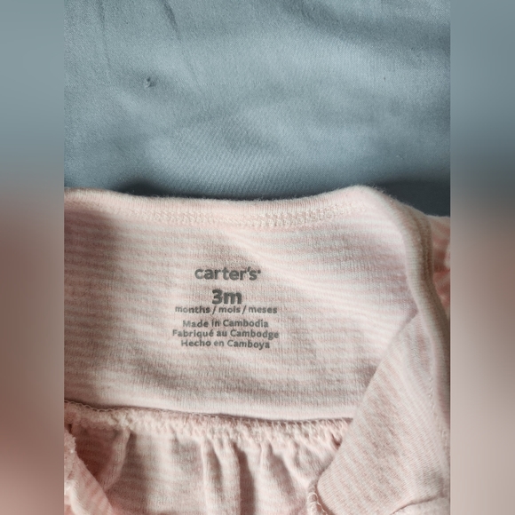 Carter's Seahorse bubble with bows and ruffles - Picture 6 of 6